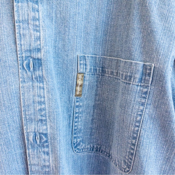 Vintage Columbia Denim Button-Down Shirt - Picture 2 of 9